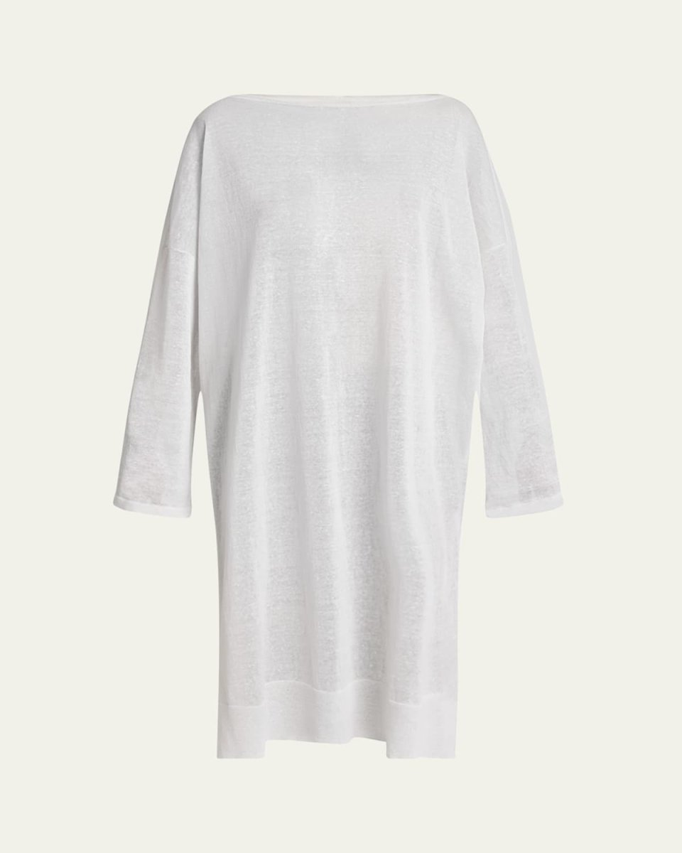 Silk Linen Tunic Dress